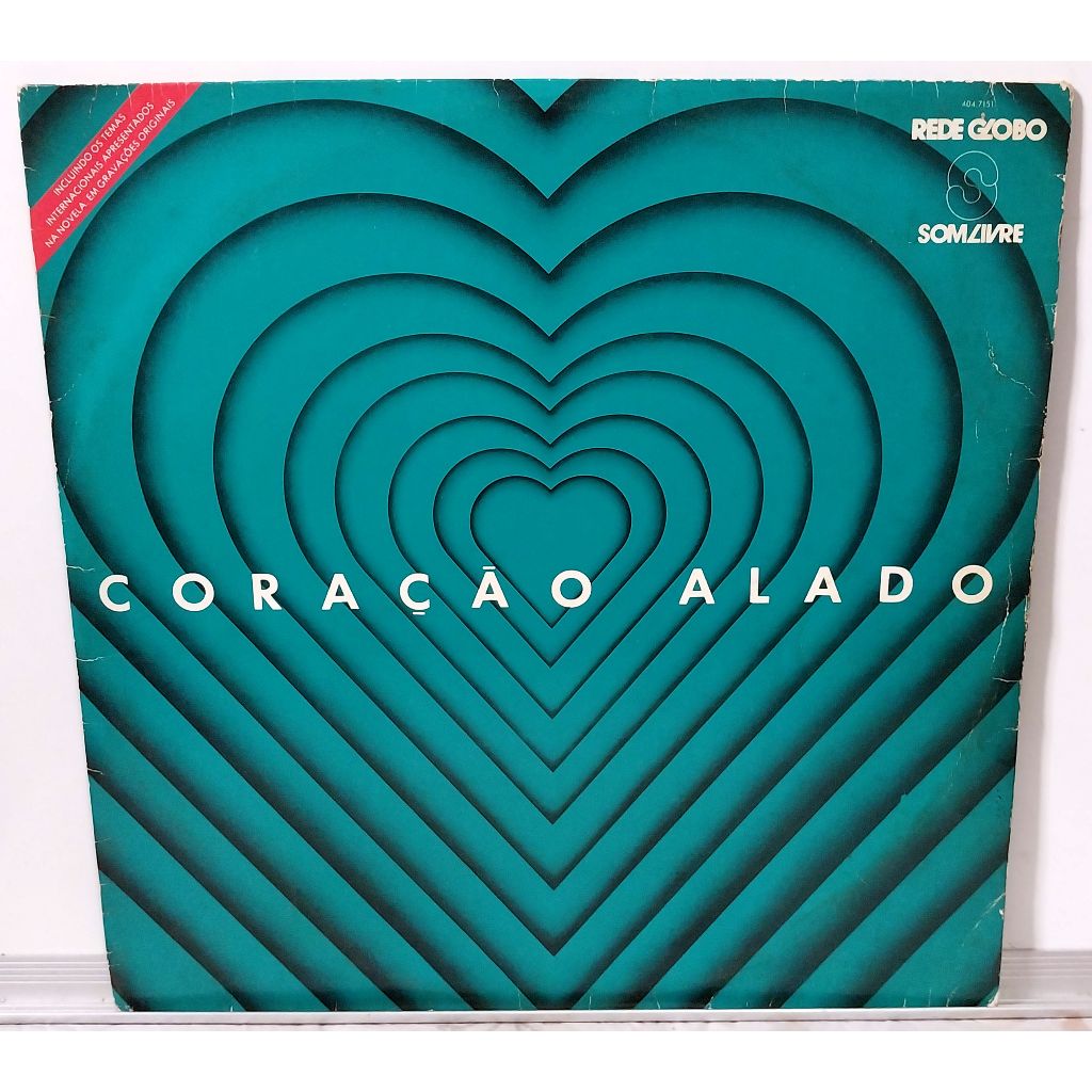 LP vinil novela Coração Alado - trilha sonora internacional (1980)