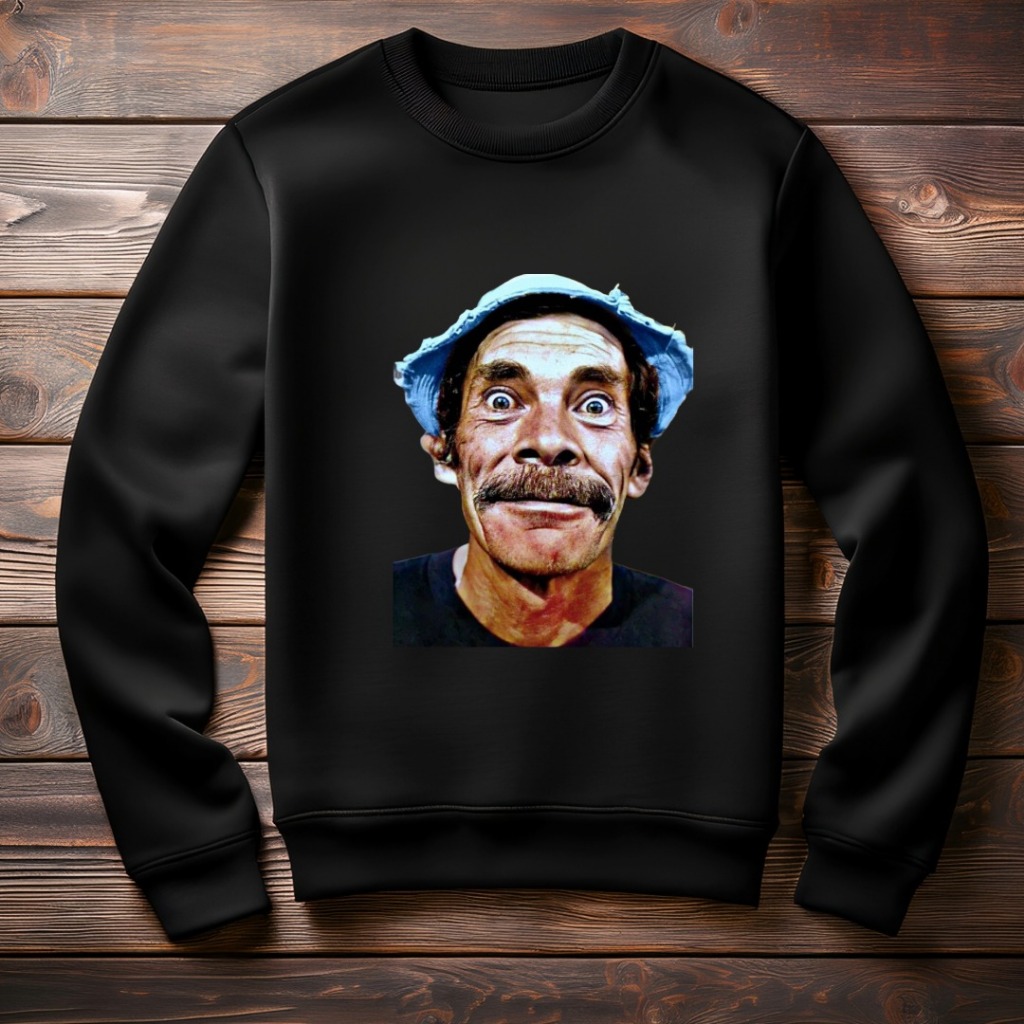 Moletom Gola Careca  Redonda Blusa de Frio estampado  sr madruga personagem chaves divertido meme