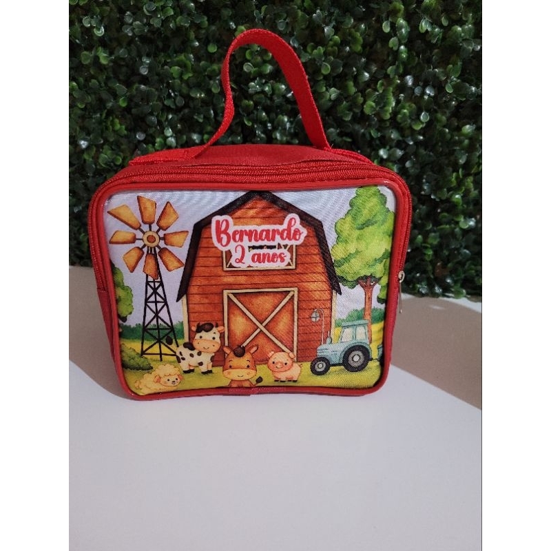 kit 10 bolsa personalizada 14x18, fazendinha, lembrancinha,  aniversário