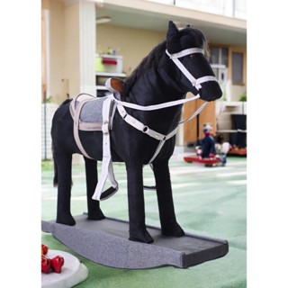 Cavalinho de Balanço em Madeira Com Pelúcia Regulagem na Sela Para Ate 6 Anos para Crianca em Oferta na Shopee