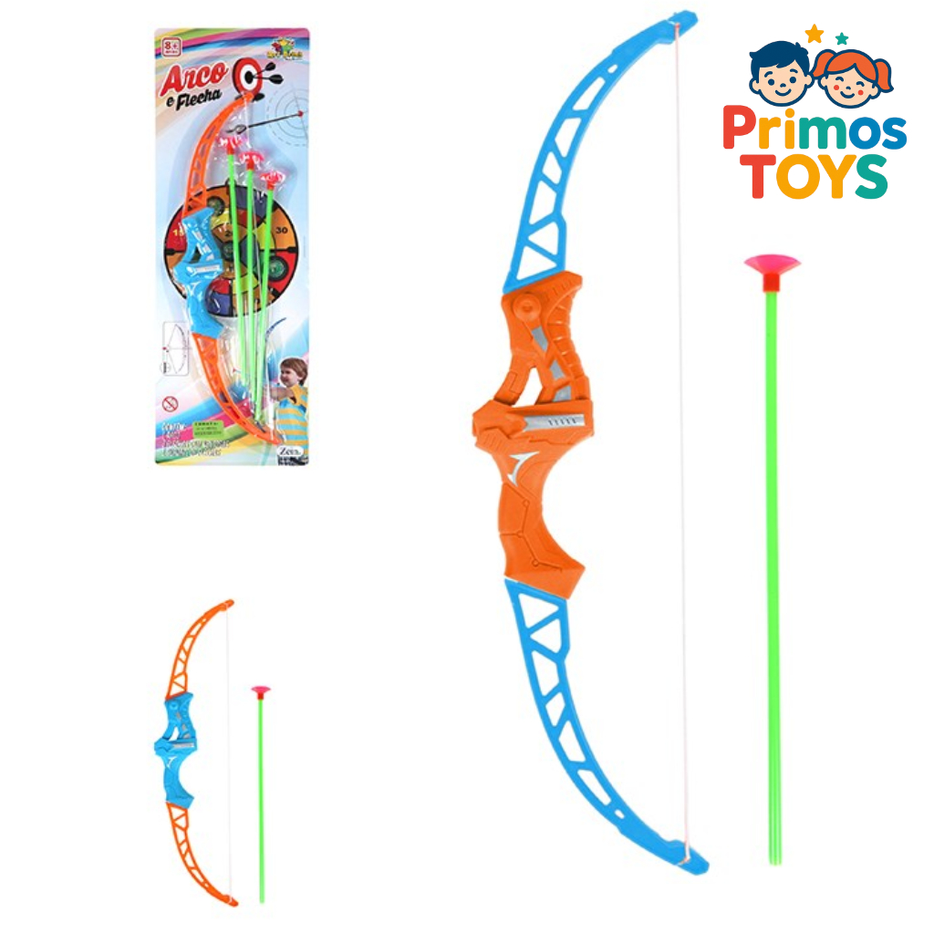 Arco e Flecha Infantil com 3 Flechas de Ventosa – Brinquedo de Tiro ao Alvo Seguro e Divertido