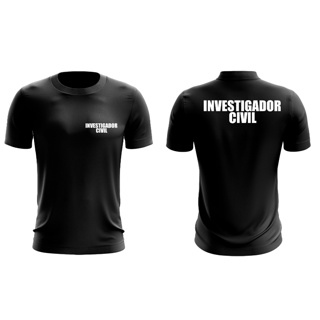 Camiseta  Uniforme Profissional Empresa de Investigador Civil Fardamento Farda Camisa Logo em Oferta na Shopee