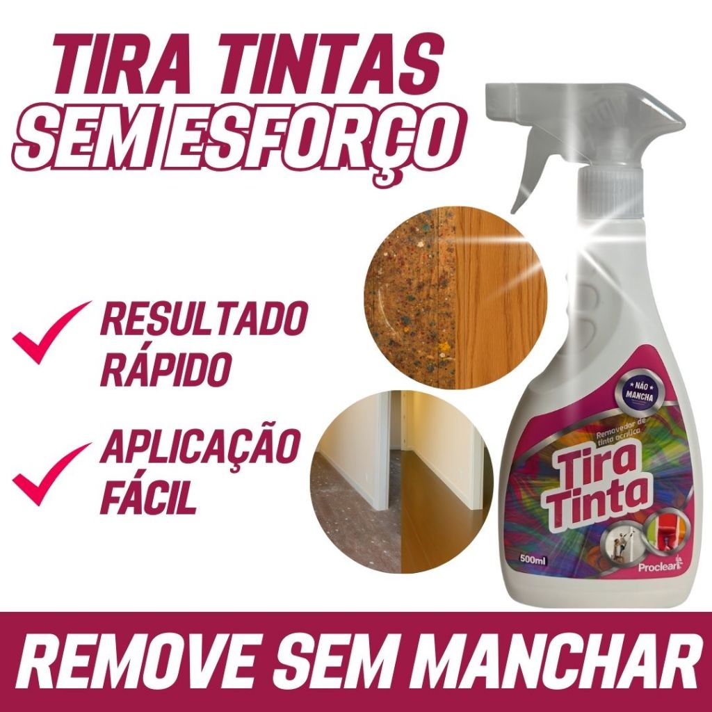 Tira Tinta Piso Removedor de Sujeira Parede Portão