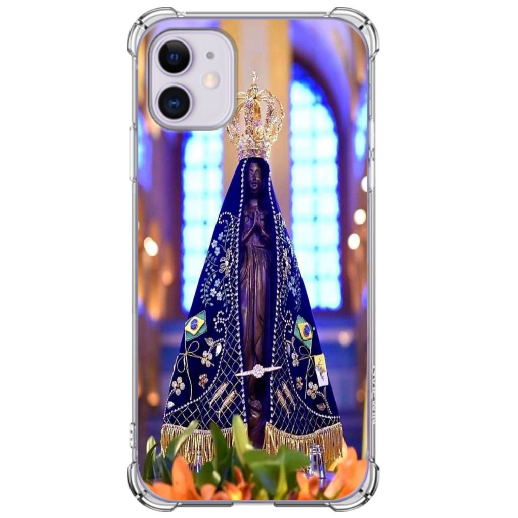 Capa de Celular Personalizada NOSSA SENHORA APARECIDA P/ Iphone, Samsung, Xiaomi, Motorola, Lg e Variedade de Aparelhos
