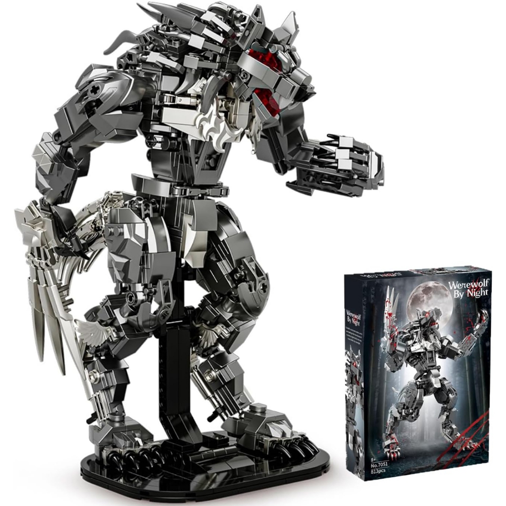 Conjunto de blocos de montar “Lobisomem da noite” com 813 peças em Oferta na Shopee