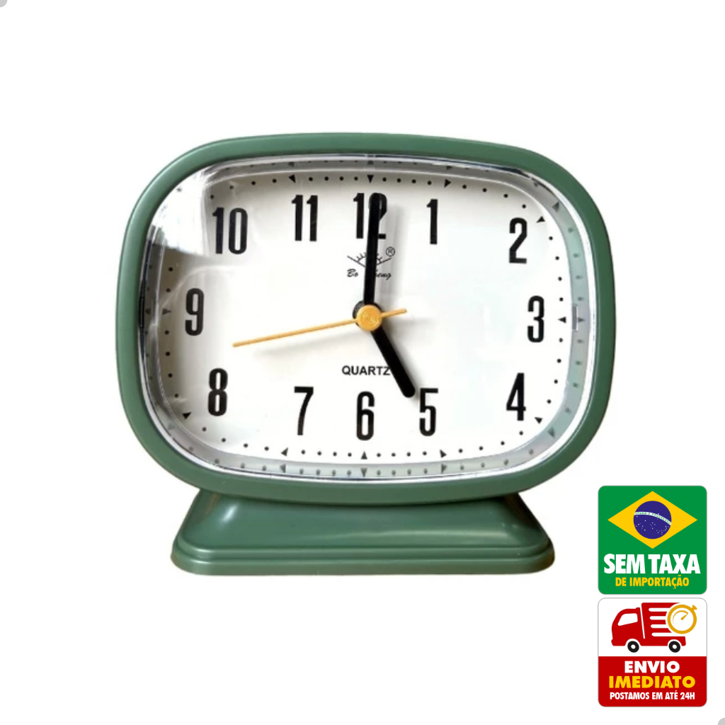 Despertador Moderno Colorido Relógio de Mesa Minimalista à Pilha Cabeceira Decoração Presente em Oferta na Shopee