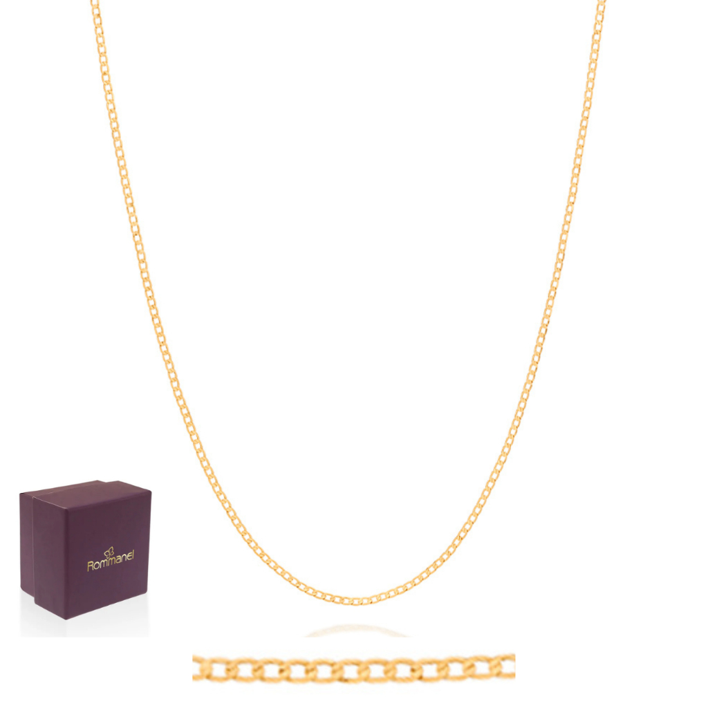 Cordão Tamanho 70cm Rommanel Corrente MasculinaElos Diamantados 532135 em Oferta na Shopee