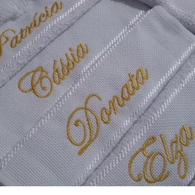 Kit 5 Toalha bordada para padrinhos, lembrancinha e afins, com franja em Oferta na Shopee