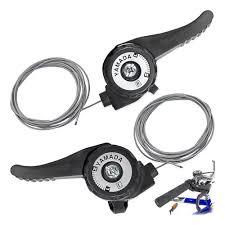Alavanca Trocador Passador de Marcha 18 e 21 V. Bike Nylon C/Cabos Bicicleta