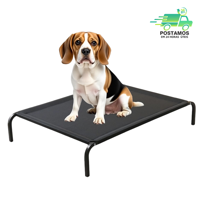 Cama Pet Impermeável Suspensa Elevada Portátil Respirável E Confortável Para Pets + 2 tecidos substituíveis S/M/L/XL