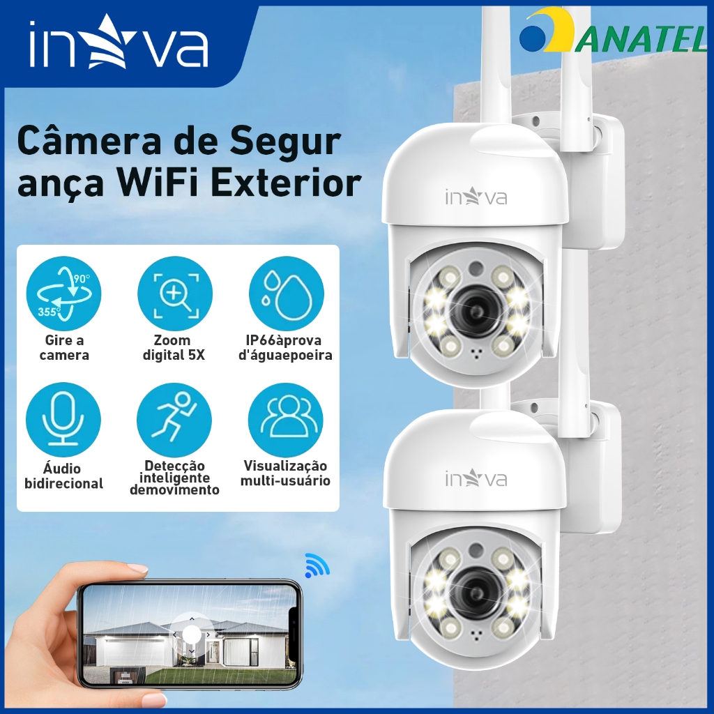 INOVA Kit 3 Câmera segurança Prova D
