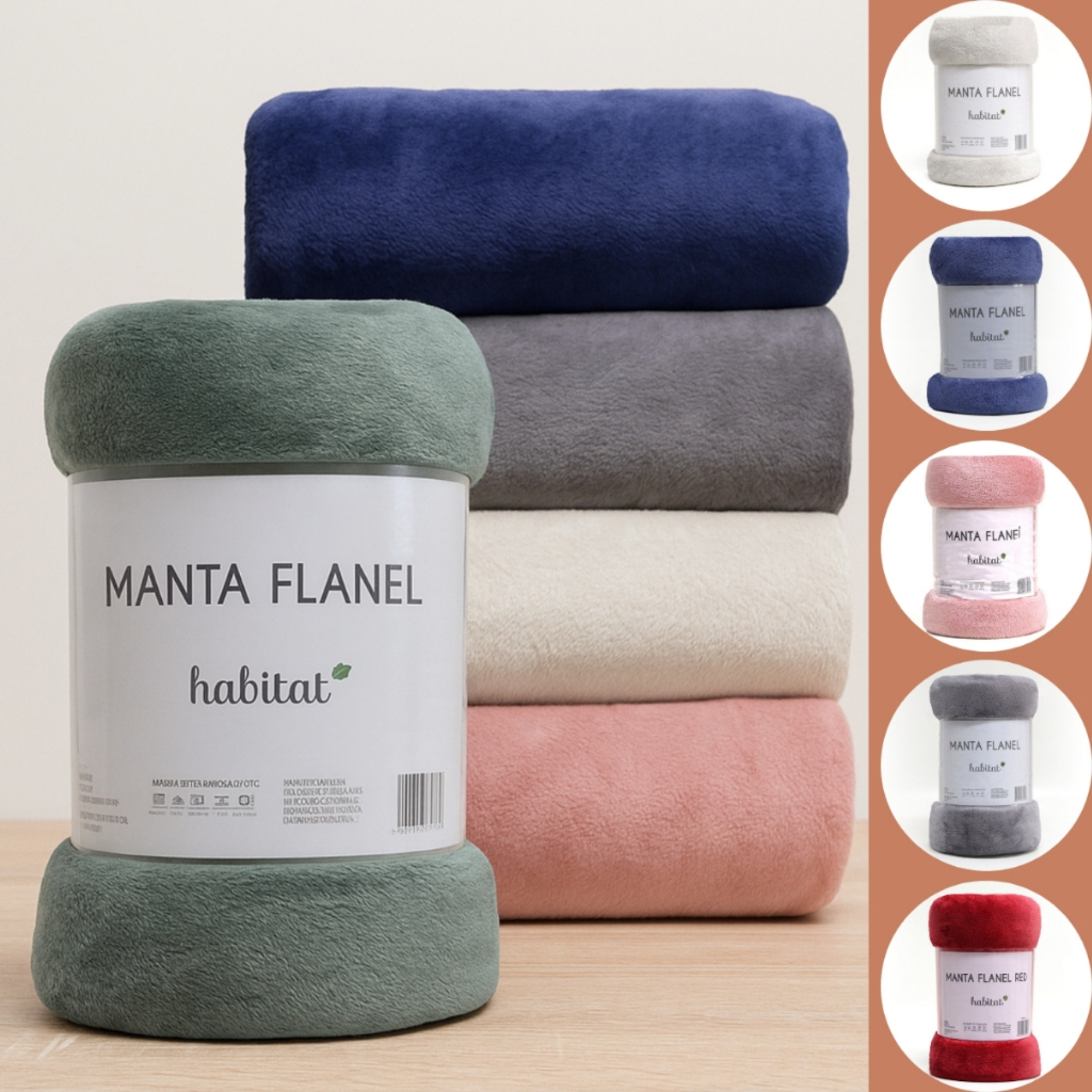 Manta Microfibra Cobertor Queen Antialérgico Soft Extra Macio Flanel