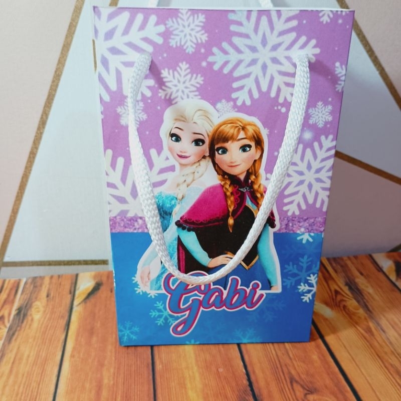 10 Sacolinha Personalizada Frozen Festa Aniversário Lembrancinha PEGIUE E MONTE