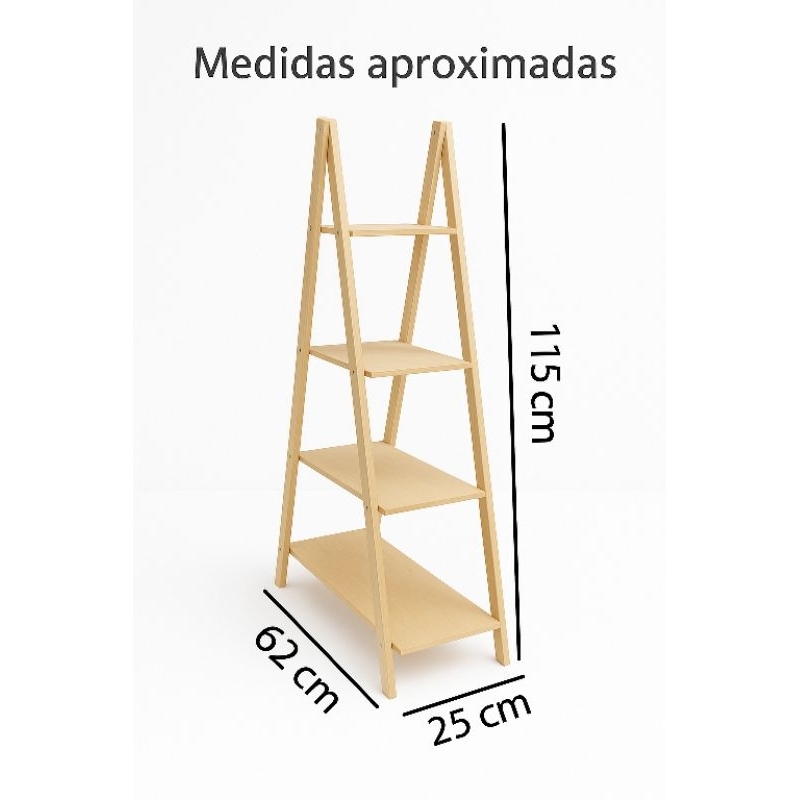 Escada Escadinha  Madeira Mdf Enfeite Para Festa Aniversário Casamento e Decoração 4 degraus