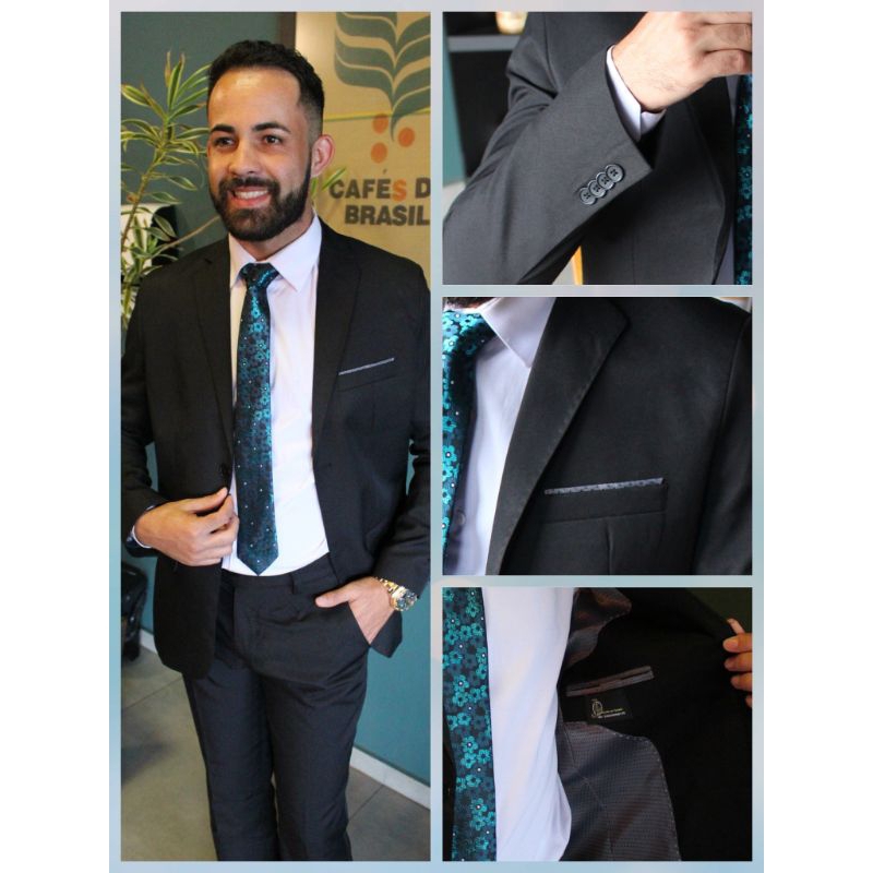 TERNO MICROFIBRA SLIM ITALIANO MASCULINO LINHA PREMIUM MELHOR PREÇO