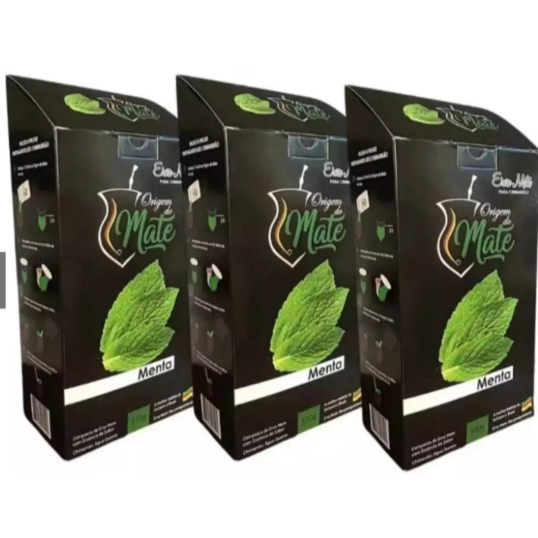 🌿 Kit 3 Ervas Menta – Origem do Mate 🍃