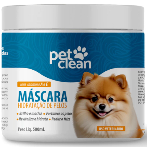 Mascara para Hidratação com Silicone Pet Clean 500 mL