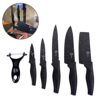 Jogo de Facas Churrasco Profissional Antiaderente Marmorizado Afiadas 6 Peças em Oferta na Shopee