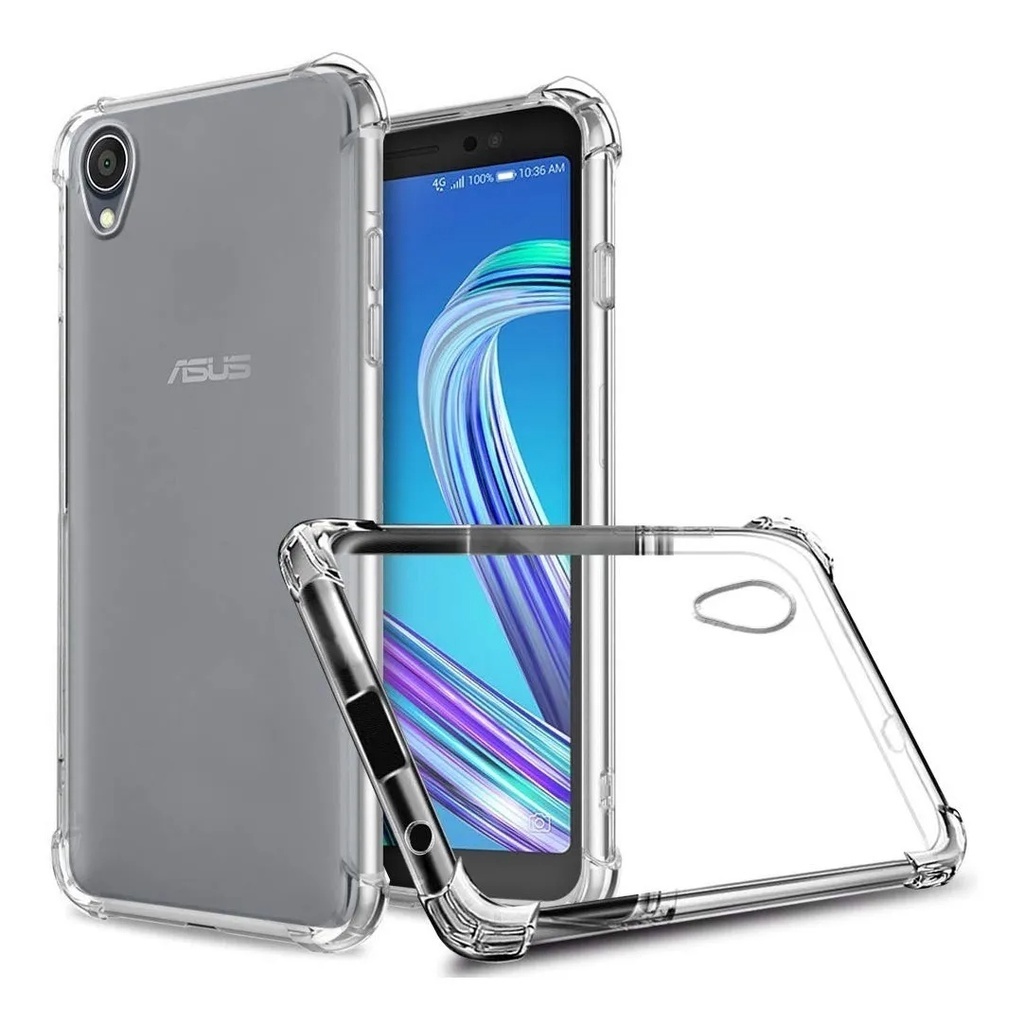Capa Capinha  - Zenfone Live L1 - ZA550KL TPU Flexível Transparente Com Proteção UV e Borda Anti-Shock