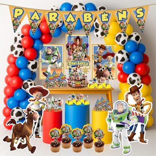 Kit Festa Aniversário Personalizado Toy Story 78 itens - Decoração Mesversario Lembrancinhas