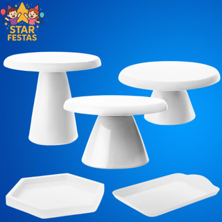 Kit Festa - 1 Boleira Cake Slim 22x20 , Boleira Cake Slim 22x11 , Boleira Cake Slim 17x11 , 1 Mini Sextavada e 1 20x13