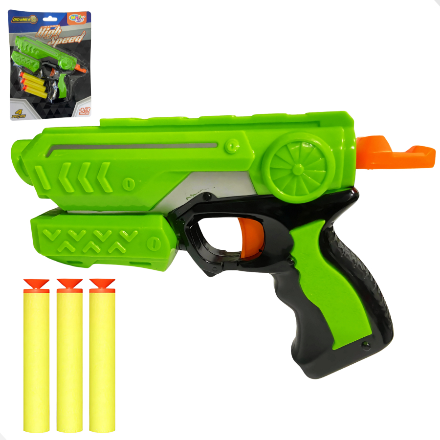 Pistola Arminha Lança Dardos Com 3 Refil Brinquedo Infantil