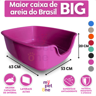 Caixa de Areia Gigante Alvorada Pet - Rosa em Oferta na Shopee