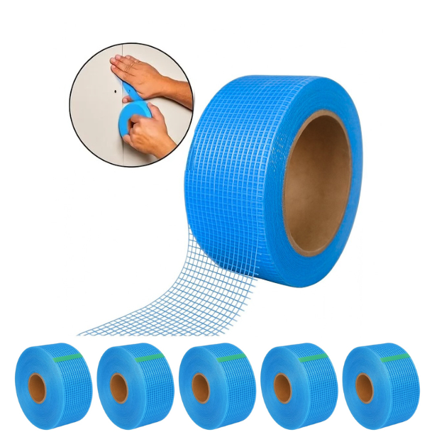 Fita Telada Adesiva Drywall 48mm x 45M Azul Gesso Alvenaria Variações em Oferta na Shopee