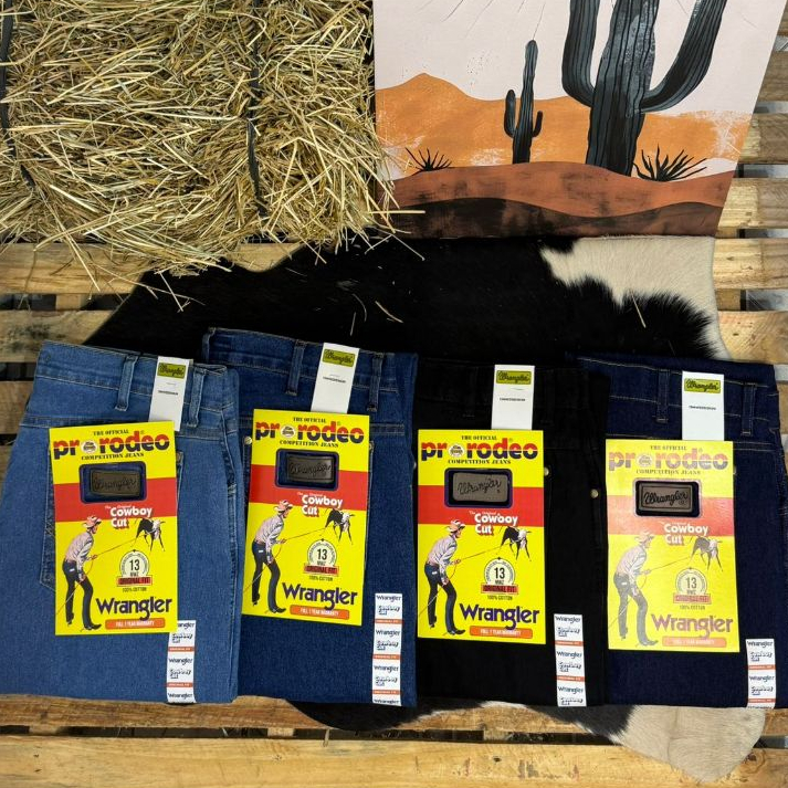 Calça country masculina com bordado no bolso rodeio peão Luan Pereira