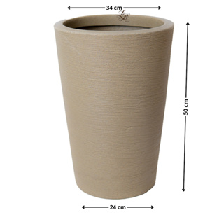 Vaso para Planta em Polietileno Coluna redonda Cone M para decoração interna e externa em Oferta na Shopee