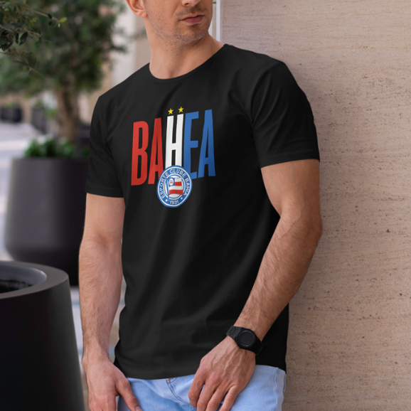 Camiseta Oficial Esporte Clube Bahia Tricolor Masculina Torcida Uniforme Futebol Time do Coração Bahea em Oferta na Shopee