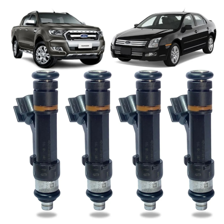 Jogo 4 Bico Injetor Ford Fusion Ranger 2.3i 16v 0280158105