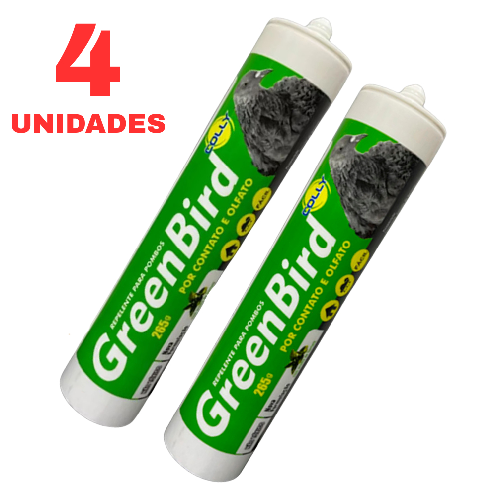 GreenBird 4 Bisnagas Aroma de Hortelã para Sacadas e Telhados