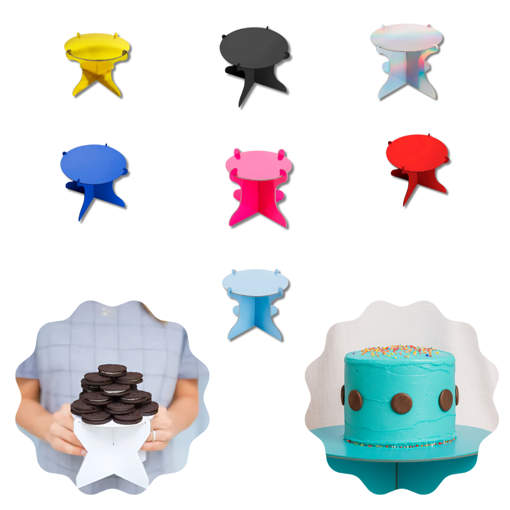 BOLEIRA DESMONTÁVEL REUTILIZÁVEL Bolo Doce Festas Aniversários Eventos Cozinha Culinária Confeitaria em Oferta na Shopee