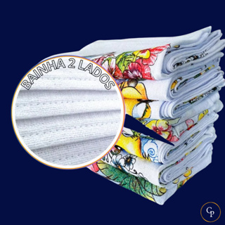 Kit Panos de Prato Estampados 100% Algodão – Bainha Caprichada, Prático e Supermacio em Oferta na Shopee