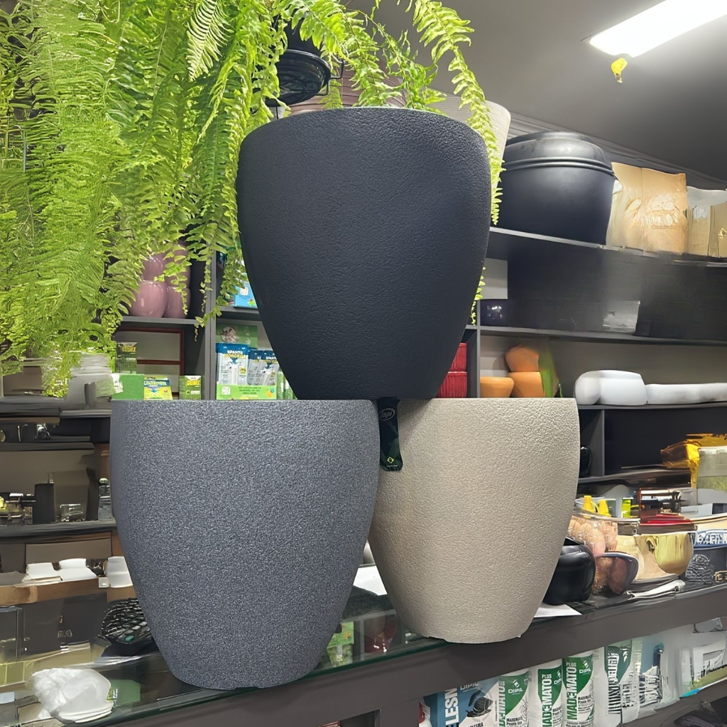 Vaso Elipse Rústico 40 Japi Vaso Decorativo Para Plantas Ornamentais