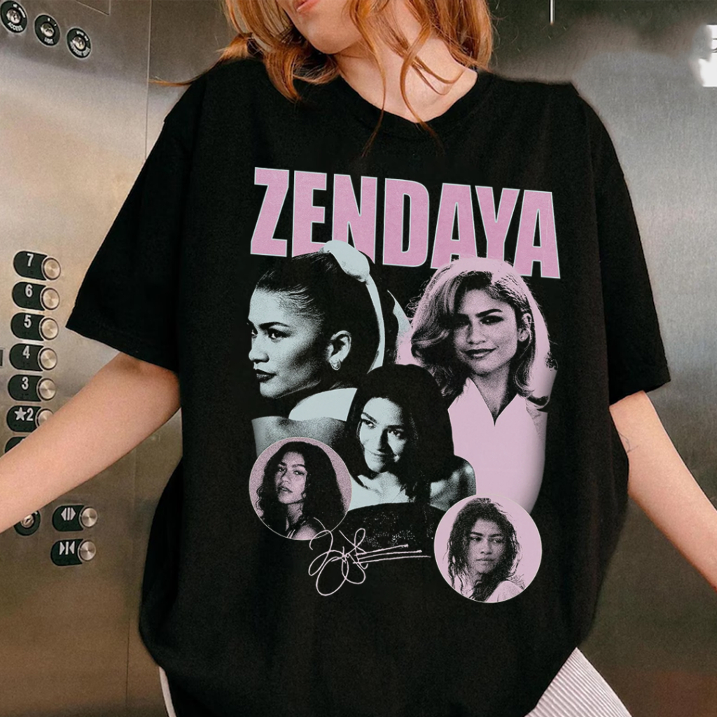 Camiseta T-shirt Unissex Algodão Zendaya 90's Vintage