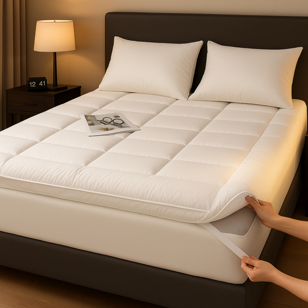 Protetor Para Cama Colchão Ortobom Pillow top Macio Queen King casal Solteiro box Super Conforto em Oferta na Shopee