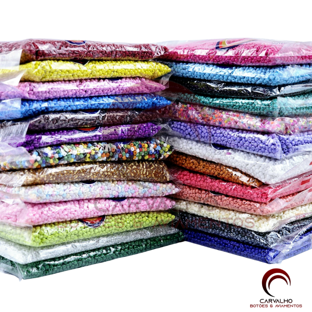 Micanga De Vidro 3.6MM 6/0 COM 450 GRAMAS | MIÇANGA LEITOSA Miçangão Para Artesanato