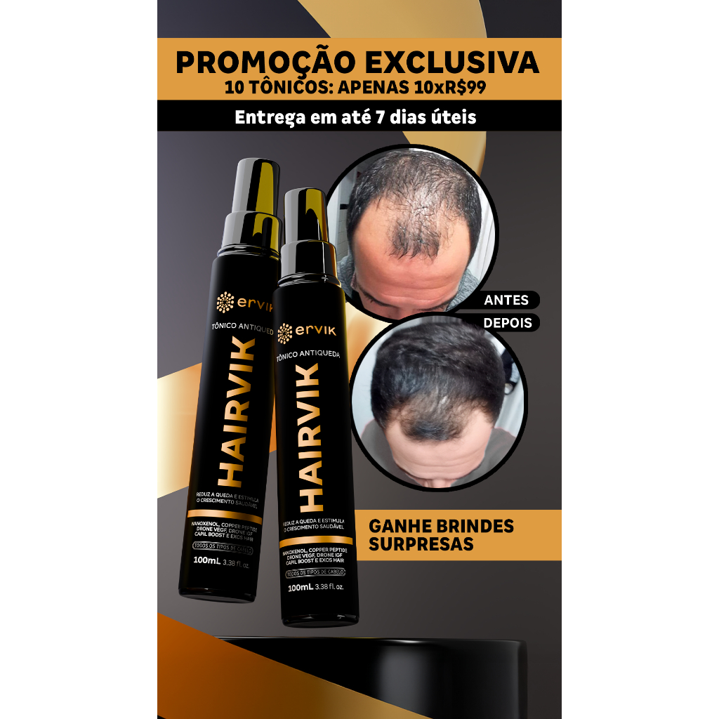 Tônico Capilar Hairvik: Onde Comprar | BuscaProdutos