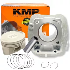 Kit Cilindro Motor Nxr 160 Bros / Cg 160 Start / Cg 160 Fan (Pistão e Anéis) Kmp