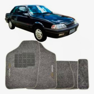Kit de tapetes 5 peças específico Monza Tubarão 1991 92 93 94 95 1996 Carpete Grafite
