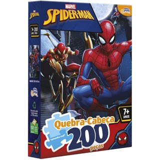 Quebra Cabeça Infantil Homem Aranha 200 Peças 7 + Anos - Toyster Ref 8023 em Oferta na Shopee