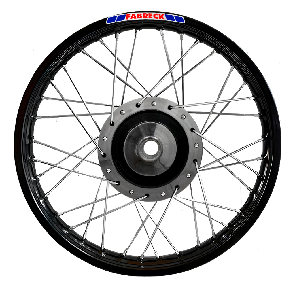 Jogo Par Rodas Aro Preto De Alumínio Cubo Diamantado Titan Fan 150 Start 160 Raio 4mm Freio Á Tambor · foto 2