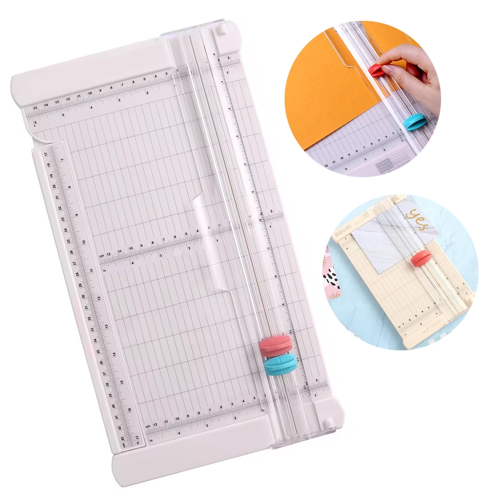 Guilhotina Manual Refiladora 43cm com Vinco – Scrapbook Papel Cartão Artesanato 6x12" em Oferta na Shopee