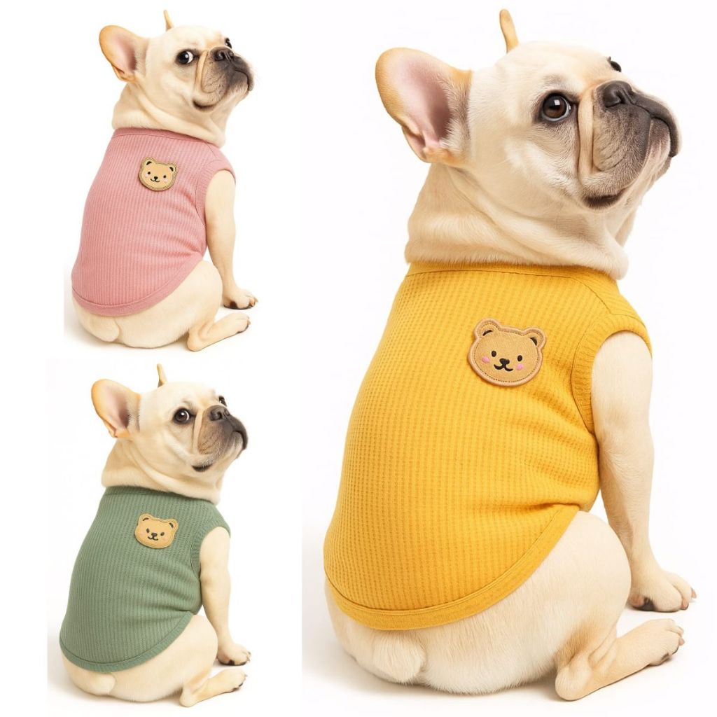 Roupinha pet cachorro roupa para gatos e animais de estimação regata para cachorro e gatos verão