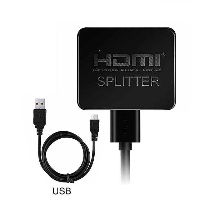 Full HD 4K 1080P 1x2 HDMI Splitter 3D 1 Em 2 Saídas Amplificador Monitores Duplo