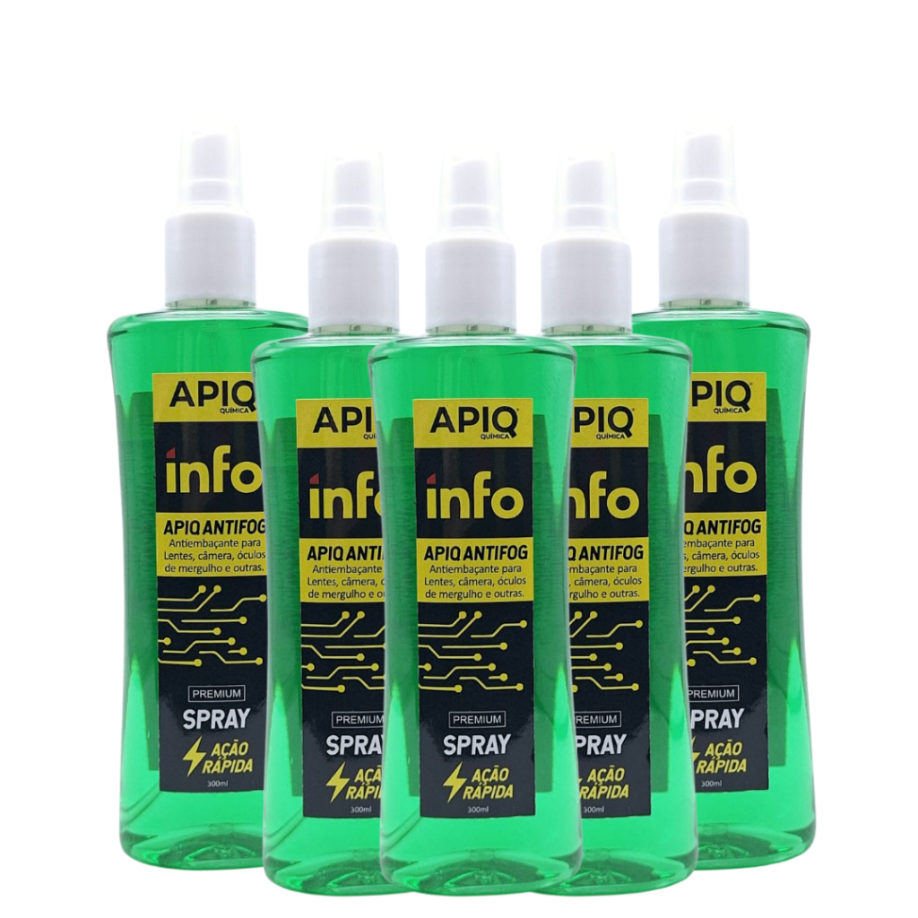 Antifog Para Mascara E Óculos De Natação Antiembaçante Spray Com 5 Unidades De 300ml