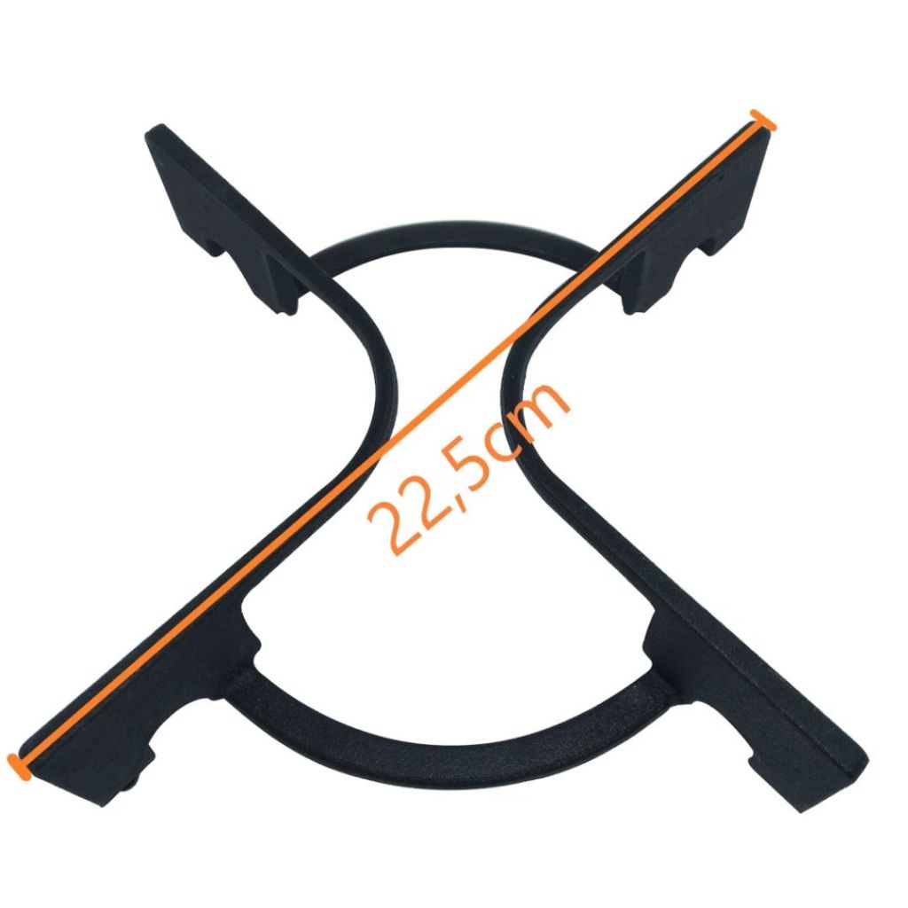 Grade Trempe Grelha Para Fogão Atlas e Dako Ferro Fundido Lateral Pequena Agile Glass Supreme