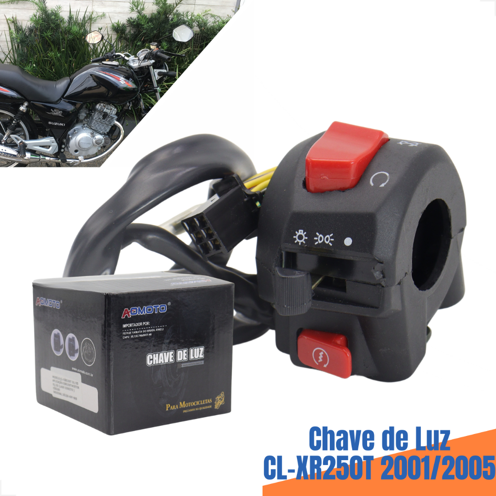 Punho Direito Chave Luz Suzuki Yes 125 EN 2008 2009 2010 Controle Farol Seta Buzina Reposição MOTO em Oferta na Shopee